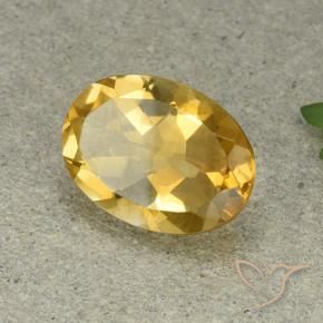 Citrino Naranja dorado natural de 5.03 ct, Ovalada, VVS-VS