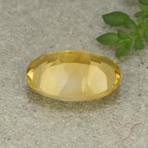 Citrino Naranja dorado natural de 5.03 ct, Ovalada, VVS-VS