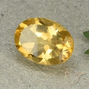 Citrino Naranja dorado natural de 5.43 ct, Ovalada, VVS-VS
