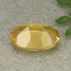 Citrino Naranja dorado natural de 5.43 ct, Ovalada, VVS-VS