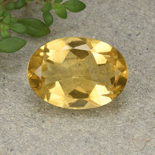 5.18ct Natural Naranja dorado Citrino, Ovalada, VVS-VS