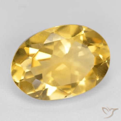 Citrino Oro natural de 5.16 ct, Ovalada, VVS-VS