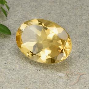 Citrino Naranja dorado natural de 5.00 ct, Ovalada, VVS-VS