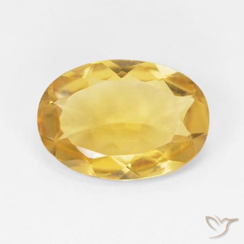 4.37ct Natural Dorado Citrino, Ovalada, VVS-VS