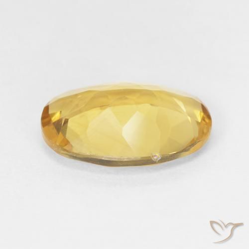 Citrino Dorado natural de 4.37 ct, Ovalada, VVS-VS