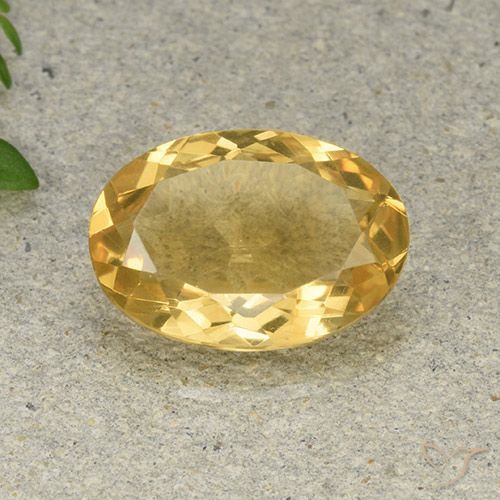 4.58ct Natural Naranja dorado Citrino, Ovalada, VVS-VS