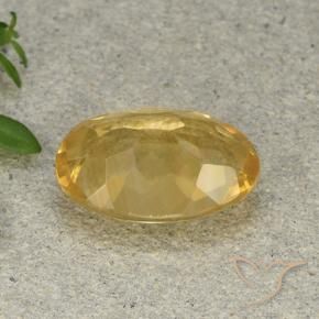 Citrino Naranja dorado natural de 4.58 ct, Ovalada, VVS-VS