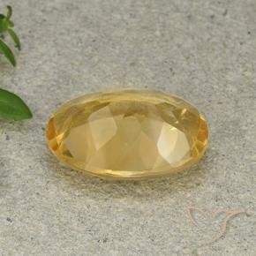 Citrino Naranja dorado natural de 4.41 ct, Ovalada, VVS-VS