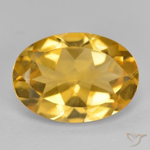 5.08ct Natural Naranja dorado intenso Citrino, Ovalada, VVS-VS
