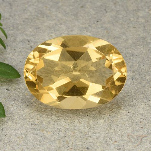 5.52ct Natural Dorado claro Citrino, Ovalada, VVS-VS