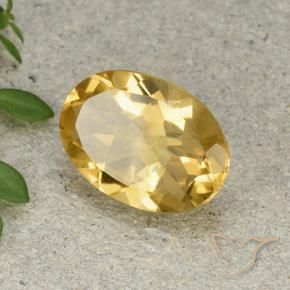 Citrino Naranja dorado natural de 4.67 ct, Ovalada, VVS-VS