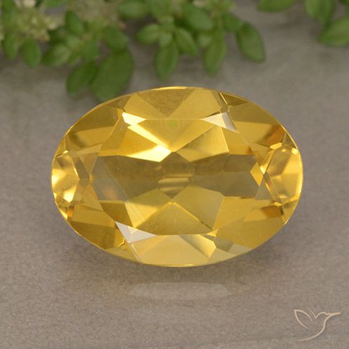 5.01ct Natural Naranja dorado Citrino, Ovalada, VVS-VS