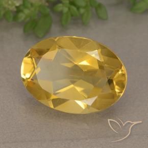 Citrino Naranja dorado natural de 5.01 ct, Ovalada, VVS-VS