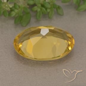 Citrino Naranja dorado natural de 5.01 ct, Ovalada, VVS-VS