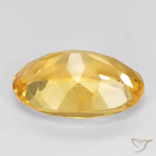 Citrino Naranja dorado natural de 5.30 ct, Ovalada, VVS