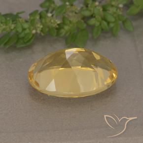 Citrino Dorado intenso natural de 5.46 ct, Ovalada, VVS-VS