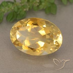 Citrino Naranja dorado natural de 5.65 ct, Ovalada, VVS