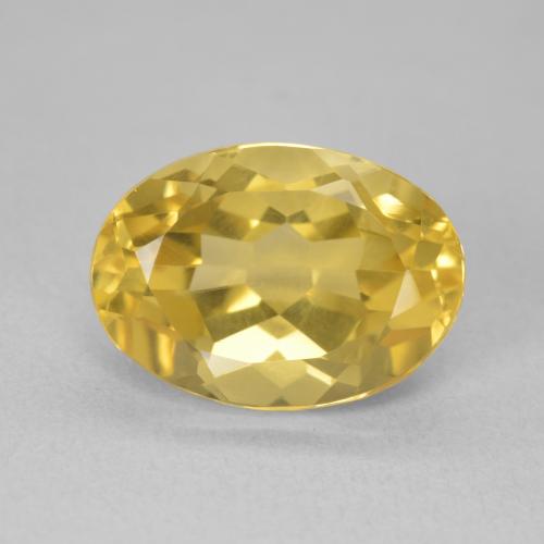 6.51ct Natural Dorado medio Citrino, Ovalada, VVS