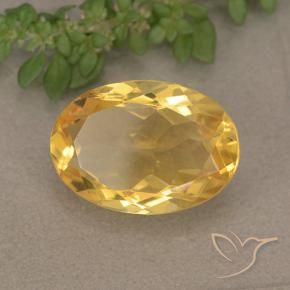Citrino Dorado natural de 4.72 ct, Ovalada, VVS