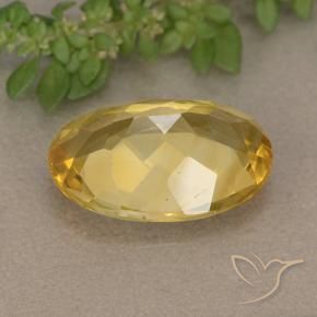 Citrino Naranja dorado natural de 4.38 ct, Ovalada, VVS