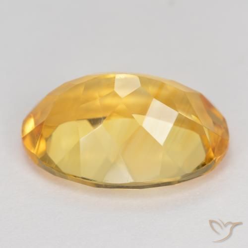 Citrino Naranja dorado intenso natural de 5.42 ct, Ovalada, VVS