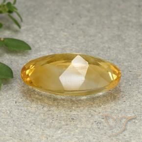 Citrino Naranja dorado natural de 3.95 ct, Ovalada, VVS-VS