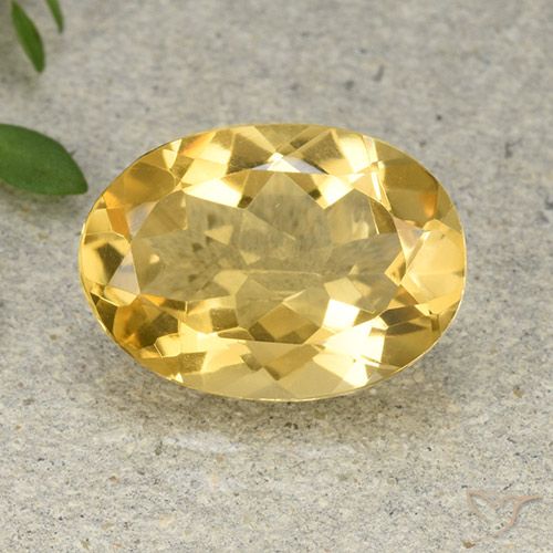 4.68ct Natural Naranja dorado Citrino, Ovalada, VVS-VS