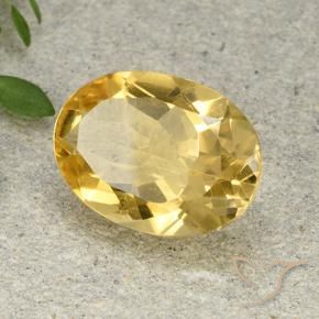 Citrino Naranja dorado natural de 4.68 ct, Ovalada, VVS-VS