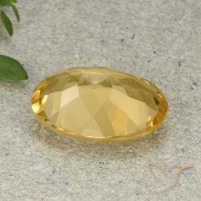 Citrino Naranja dorado natural de 4.68 ct, Ovalada, VVS-VS