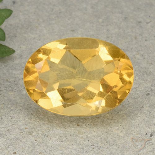 5.20ct Natural Dorado claro Citrino, Ovalada, VVS-VS