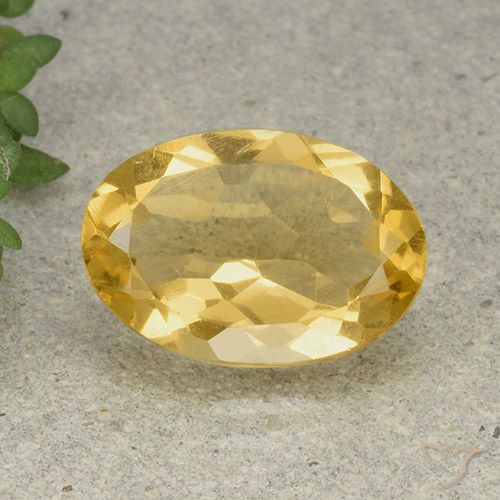 4.38ct Natural Dorado Citrino, Ovalada, VVS-VS