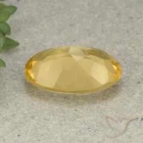Citrino Dorado natural de 4.38 ct, Ovalada, VVS-VS
