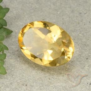 Citrino Naranja dorado natural de 4.96 ct, Ovalada, VVS-VS