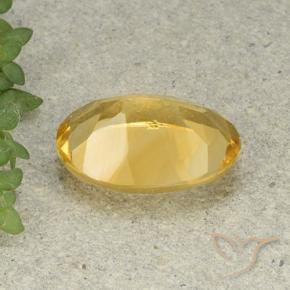 Citrino Naranja dorado natural de 4.96 ct, Ovalada, VVS-VS