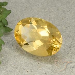 Citrino Naranja dorado natural de 5.08 ct, Ovalada, VVS-VS