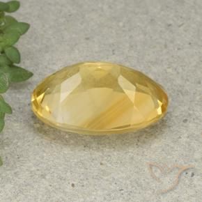 Citrino Naranja dorado natural de 5.08 ct, Ovalada, VVS-VS