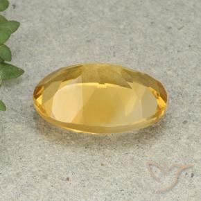 Citrino Naranja dorado natural de 5.21 ct, Ovalada, VVS-VS