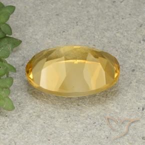Citrino Naranja dorado natural de 5.07 ct, Ovalada, VVS-VS