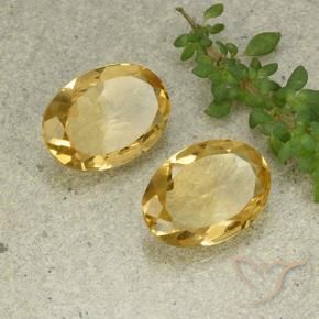 Gemas de Citrino Dorado claro medio natural de 8.76 ct, Ovalada, VVS-VS