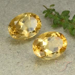 Gemas de Citrino Naranja dorado natural de 11.28 ct, Ovalada, VVS-VS
