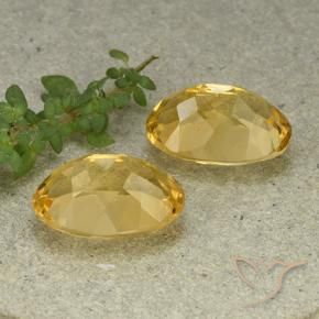 Gemas de Citrino Naranja dorado natural de 11.28 ct, Ovalada, VVS-VS