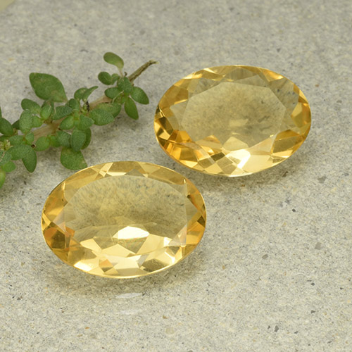 Gemas de citrino dorado natural de 8,06 ct, corte óvalo, VVS-VS