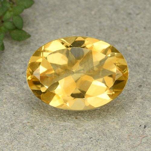 4.93ct Natural Naranja dorado Citrino, Ovalada, VVS-VS