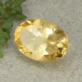 Citrino Naranja dorado natural de 5.41 ct, Ovalada, VVS-VS
