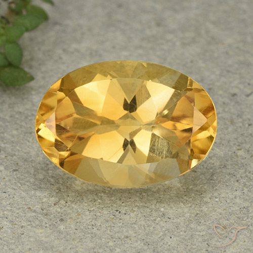 5.77ct Natural Dorado medio Citrino, Ovalada, VVS-VS