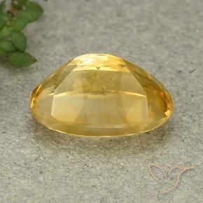 Citrino Dorado medio natural de 5.77 ct, Ovalada, VVS-VS