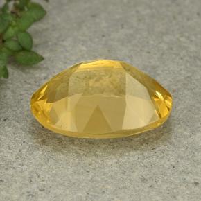 Citrino Amarillo natural de 5.13 ct, Corte Óvalo, VVS-VS