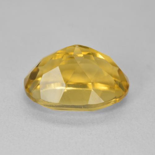 Citrino Dorado medio natural de 6.48 ct, Ovalada, VVS-VS