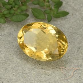 Citrino Naranja dorado natural de 5.49 ct, Ovalada, VVS-VS