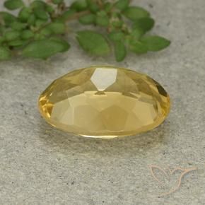 Citrino Naranja dorado natural de 5.49 ct, Ovalada, VVS-VS